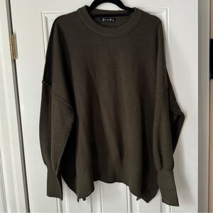 Amazon Dark Olive Crewneck Sweater